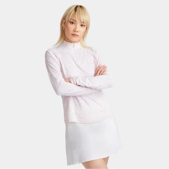 G/FORE Golf Tennis Pickleball quarter zip Long Sleeve Shirt Top NWT S & L - Picture 4 of 5